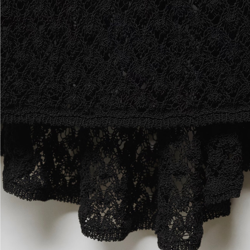 Mango&Victoria Beckham ASYMMETRICAL CROCHET SKIRT. Size S - Picture 5 of 6